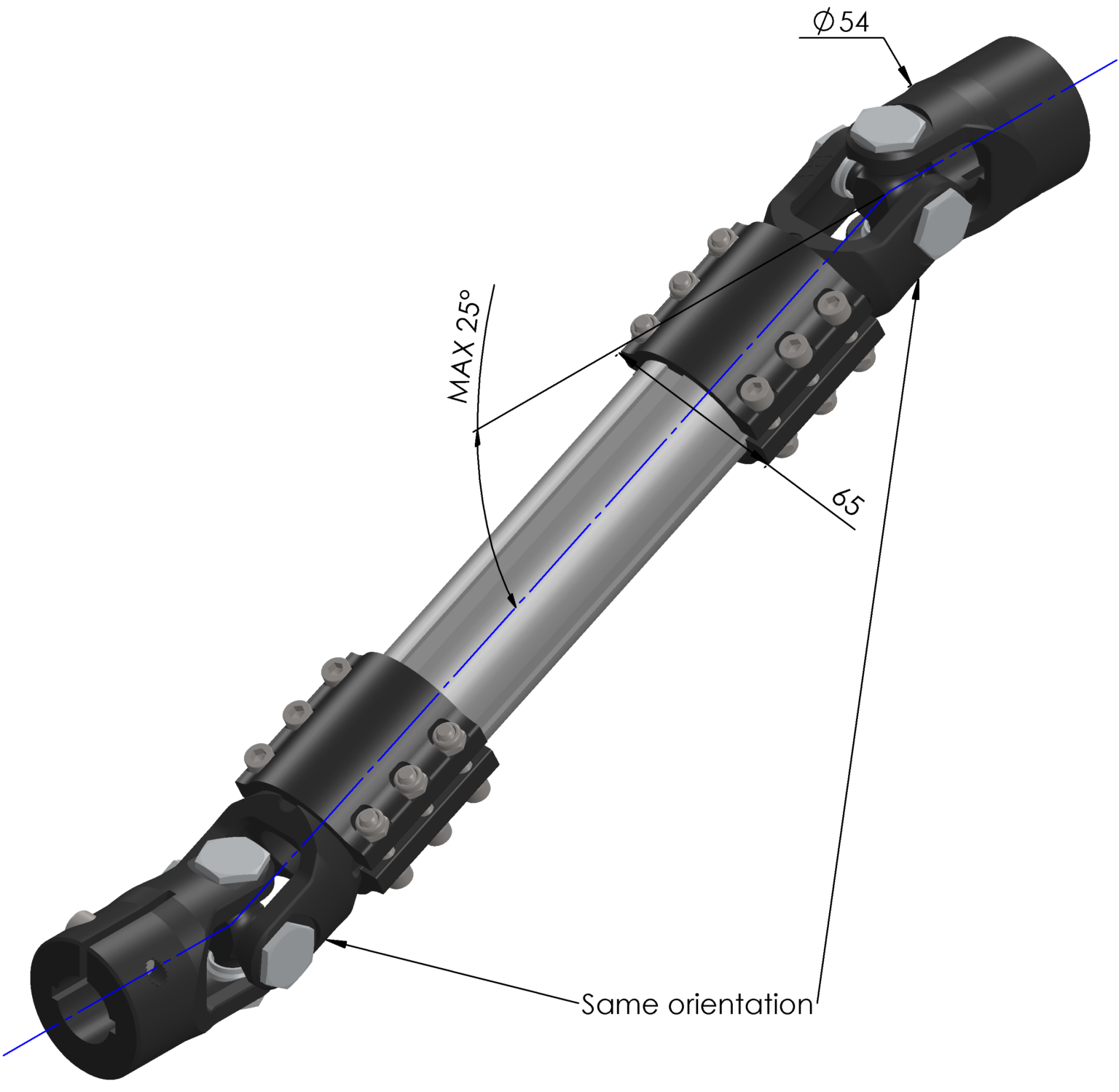 Universal joints, torque tubes & flange bearings Jefa Steering