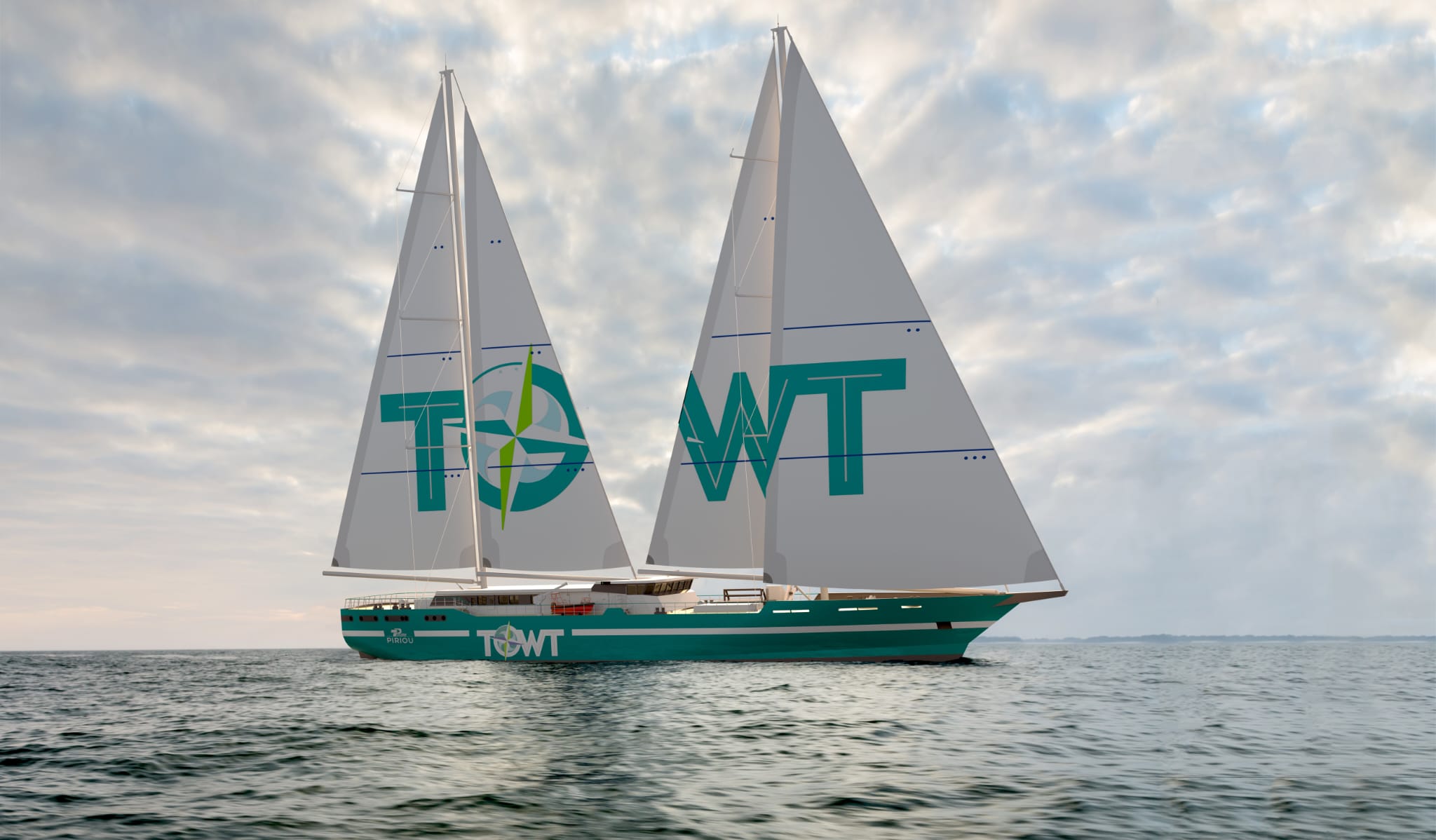TOWT Sail cargo with Hundested Propeller